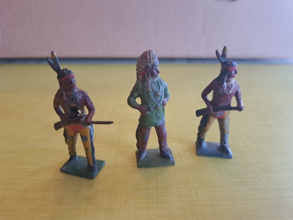 Oude Britse Indianen - speelgoedsoldaatjes, Hobby en Vrije tijd, Modelbouw | Figuren en Diorama's, Ophalen of Verzenden, Gebruikt