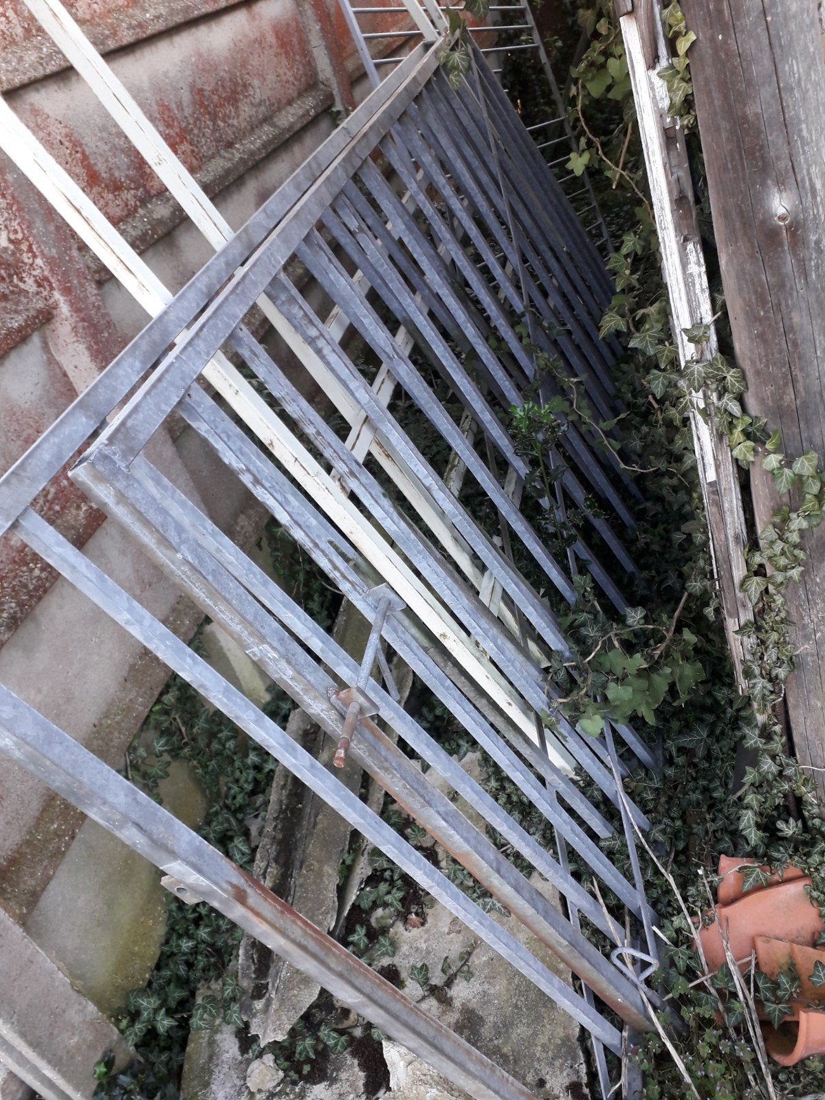 draaipoort 6m 1.5m hoog, Doe-het-zelf en Bouw, Metalen, Ophalen, Gebruikt, IJzer