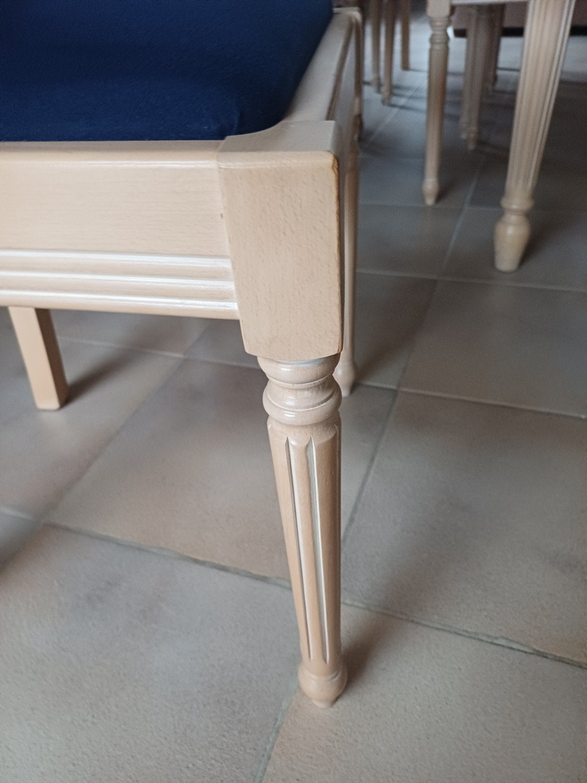 chaises, Maison & Meubles, Enlèvement, Utilisé, Bleu, Bois