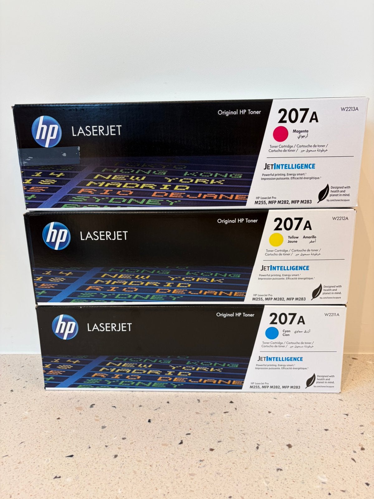 3 nieuwe HP toners - laserjet 207A (magenta/yellow/cyan), Informatique & Logiciels, Enlèvement ou Envoi, Neuf, Toner