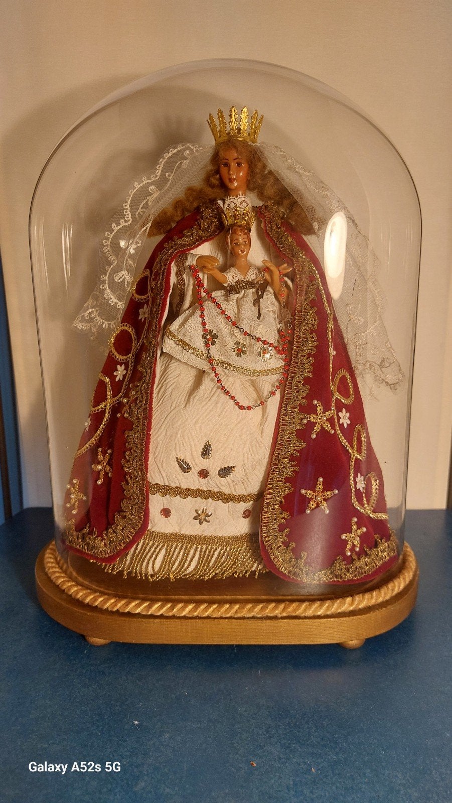 Vierge et enfant dans un dôme de verre., Antiquités & Art, Enlèvement ou Envoi