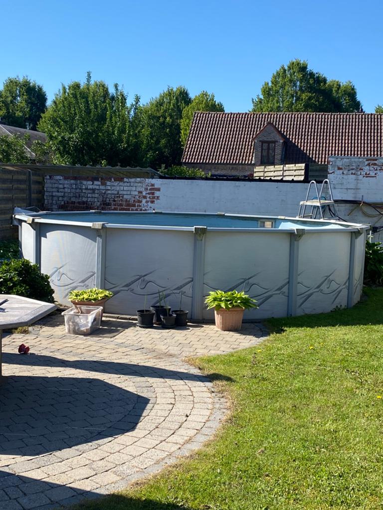 Zwembad te koop, Tuin en Terras, Zwembaden, Gebruikt, Rond, 300 cm of meer, Ophalen