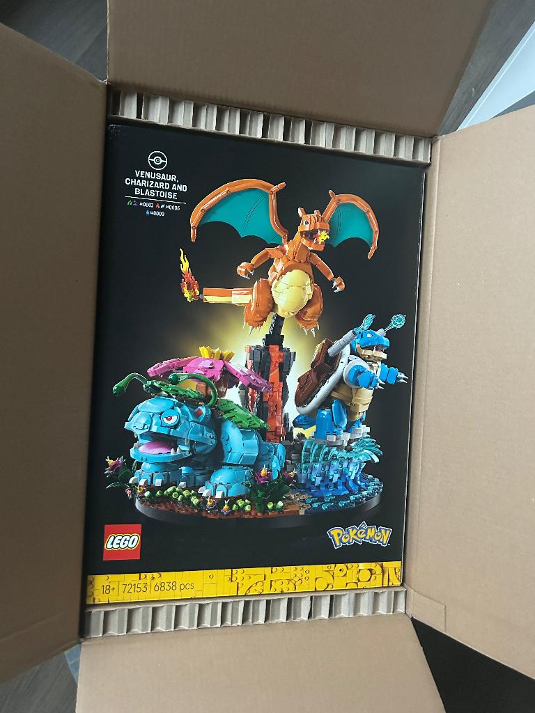 Lego Pokémon 72153 venusaur, charizard & blastoise, Ophalen, Nieuw, Complete set, Lego