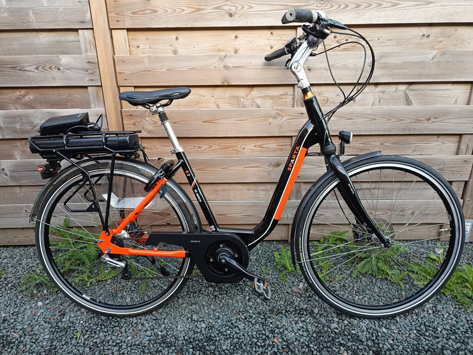 Elektrische damesfiets met Bosch middenmotor, Fietsen en Brommers, Ophalen, Sparta, Zo goed als nieuw, 47 tot 51 cm