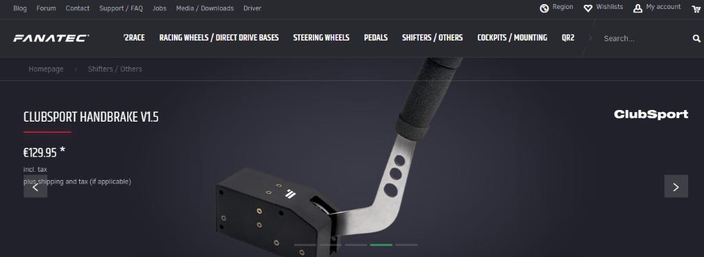 "Fanatec" ClubSport  Handbrake / Handrem V1.5​ PC. PS. Xbox, Enlèvement ou Envoi