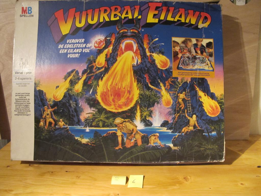 Vuurbal eiland, Drie of vier spelers, Ophalen, Gebruikt, MB