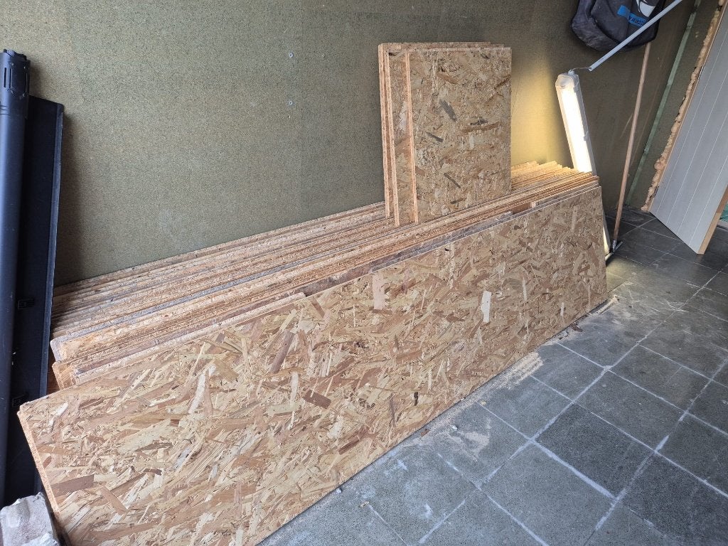 OSB platen, Enlèvement, Neuf, Moins de 20 mm
