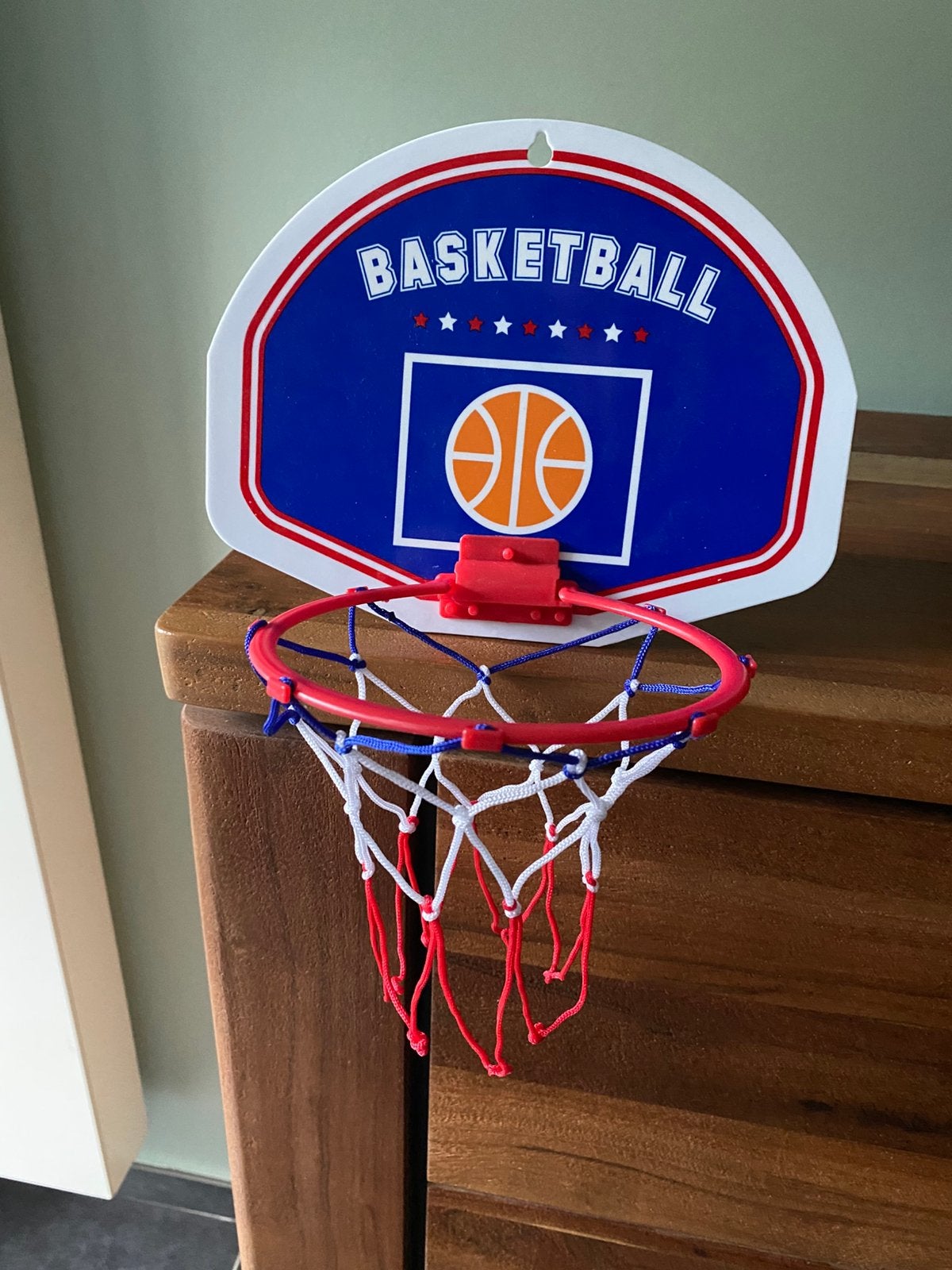 Basketring  + bal ( klein), Ophalen of Verzenden, Zo goed als nieuw, Bal