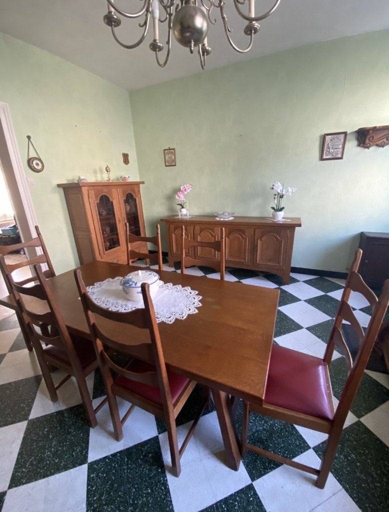   Salle a manger en chêne Vintage complète, Enlèvement