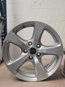 Borbet CC 80720 Silver, Auto-onderdelen, Banden en Velgen, Ophalen, Gebruikt, Velg(en), 17 inch