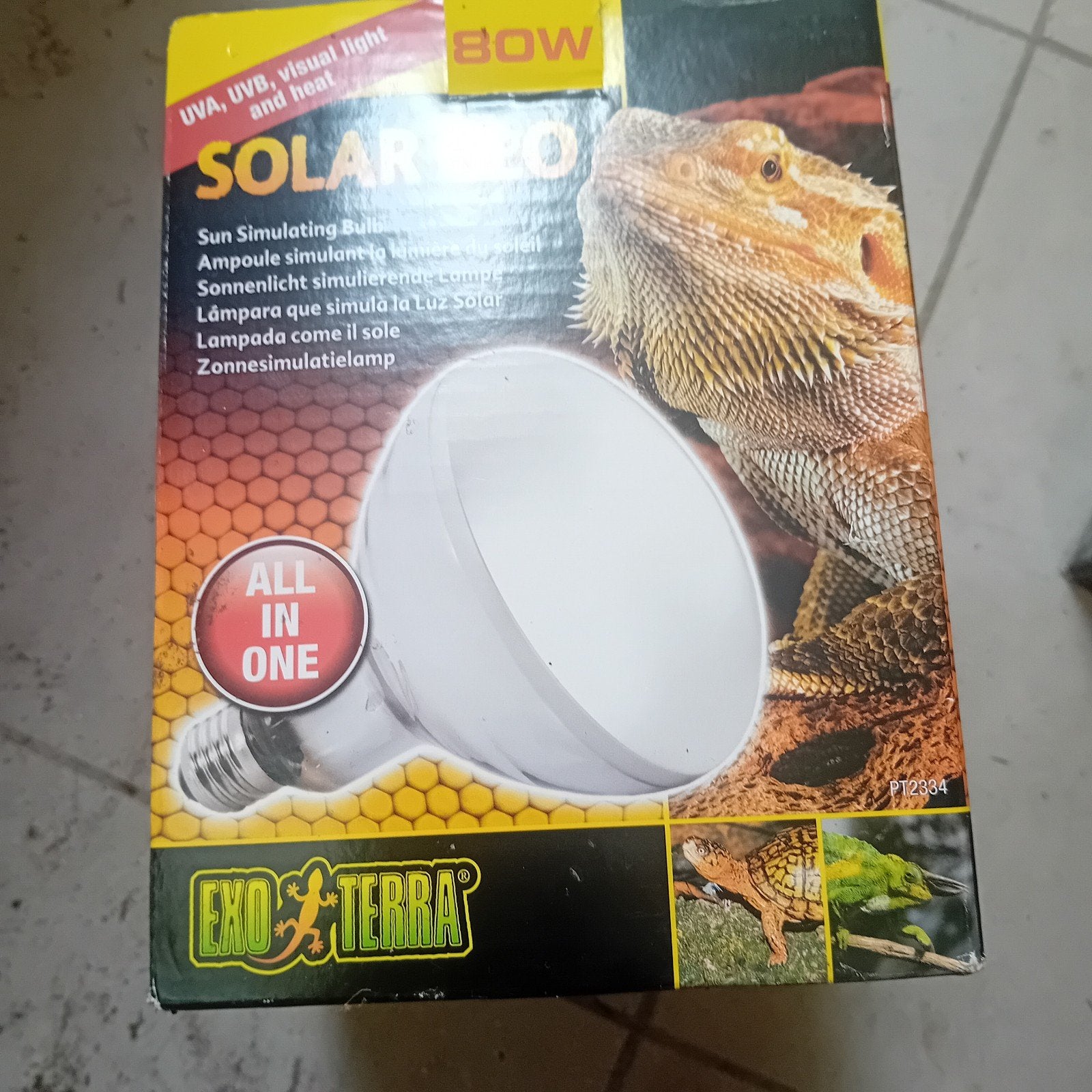 exo terra solar glo 80w terrariumlamp, Enlèvement