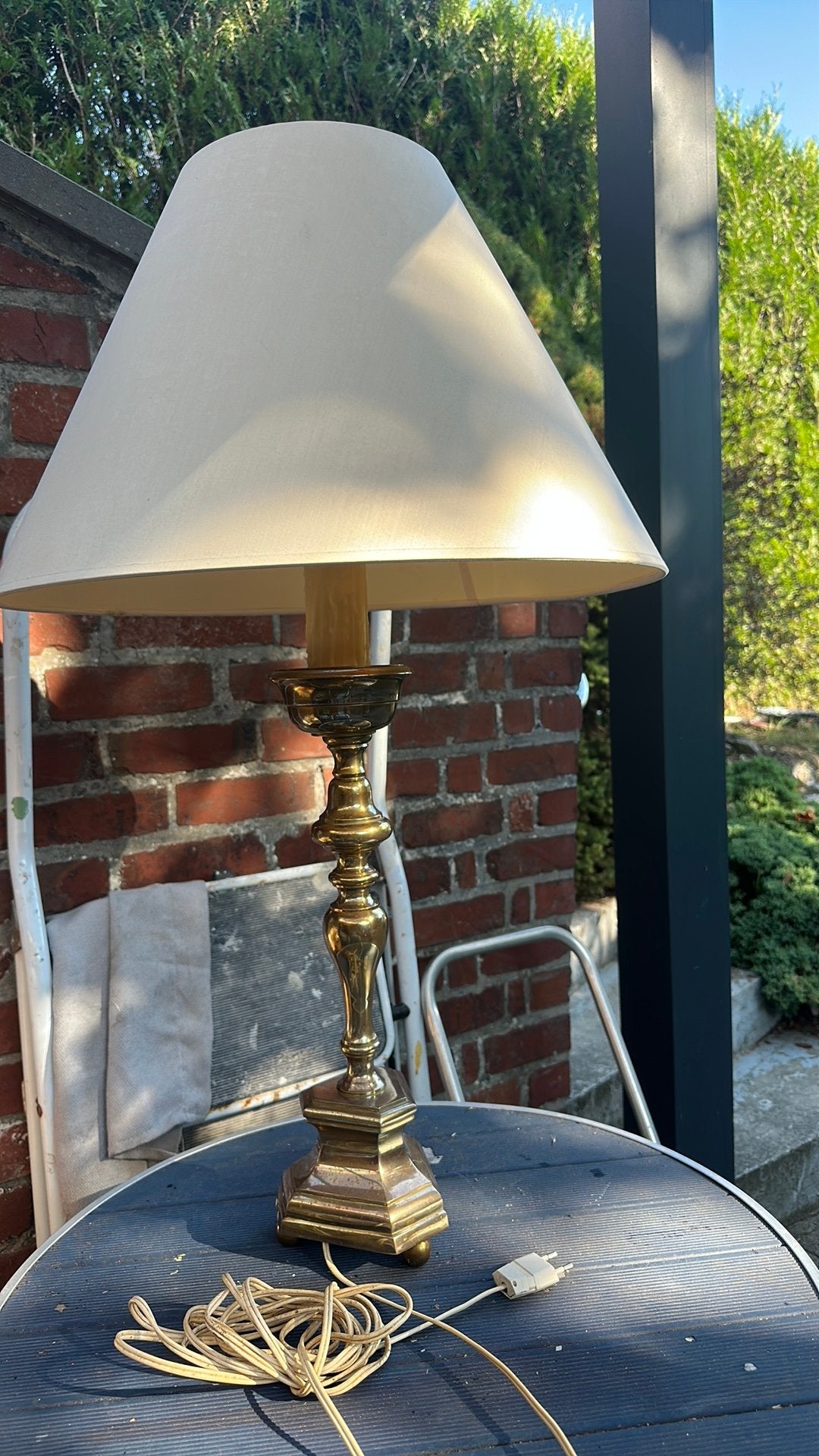 Vintage klassieke tafellamp Hoogte 84cm, Ophalen, Overige typen, Gebruikt, Overige merken