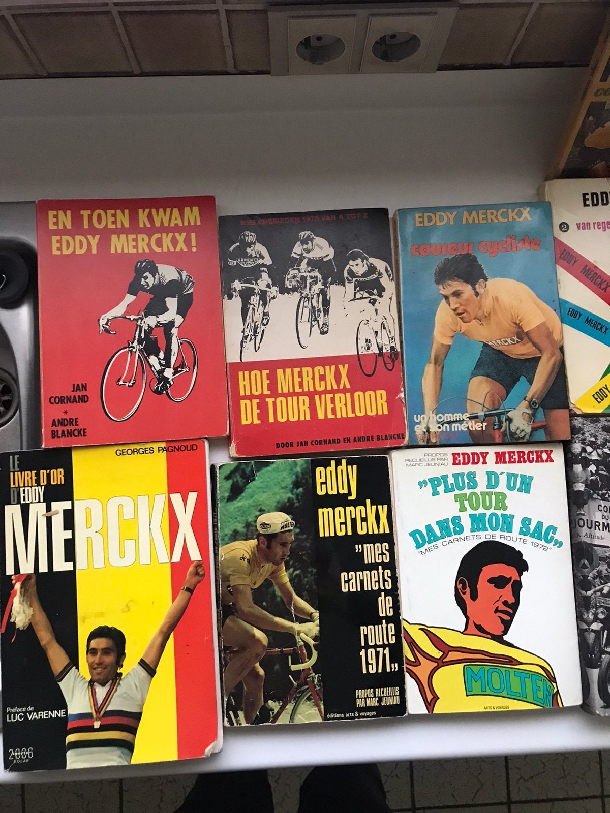 Boeken Eddy Merckx - 16 boeken, Ophalen, Gelezen