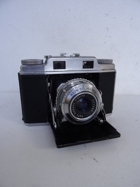 Oude AGFA SUPER SOLINETTE 24X36 afstandsmetercamera, Ophalen of Verzenden