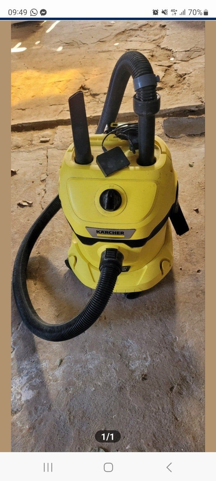 Accu stofzuiger karcher wd 2-18, Ophalen, Industriële stofzuiger
