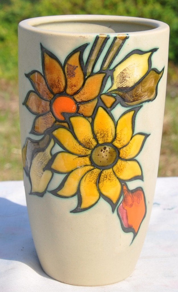 vase gouda hollande motif flora, Antiquités & Art, Antiquités | Céramique & Poterie, Enlèvement ou Envoi