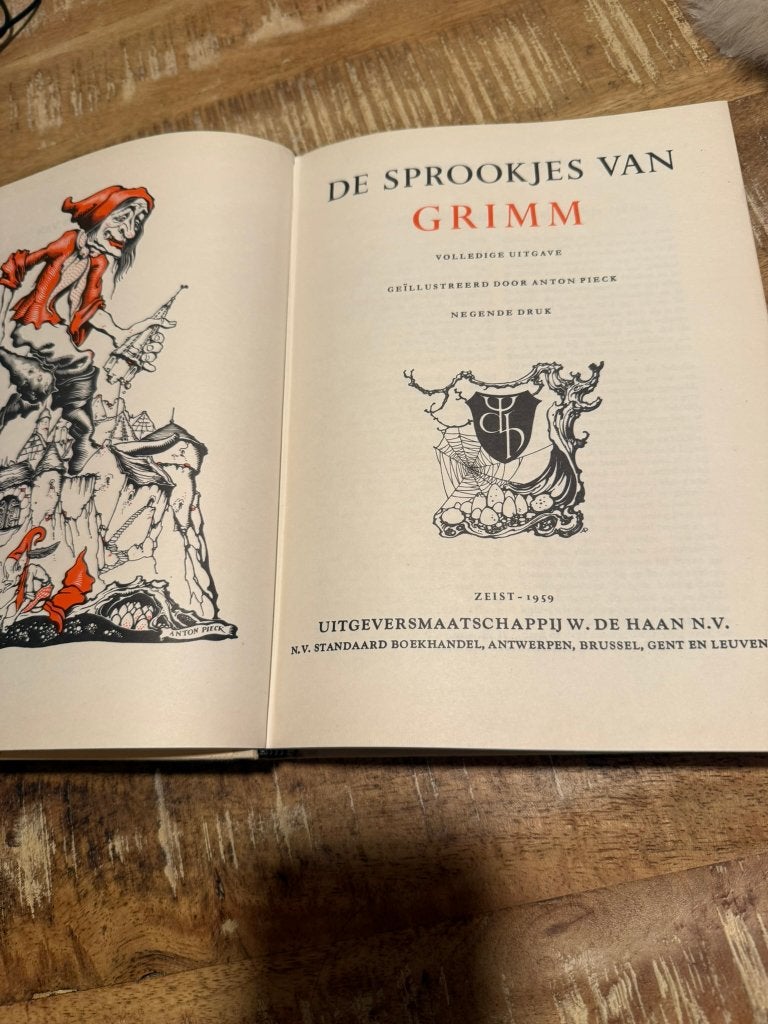 De sprookjes van Grimm, volledige uitgave 1959 met omslag, Boeken, Ophalen of Verzenden, Gelezen, Anton Pieck