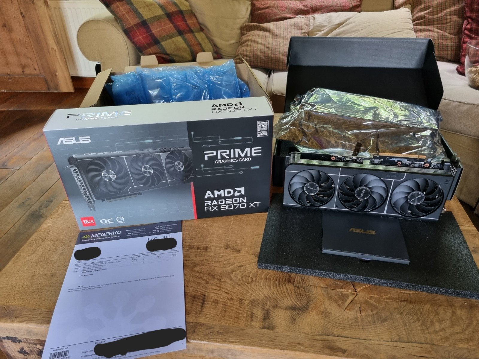 ASUS Prime RX 9070 XT 16GB OC - Nieuw - Garantie 15/12/28, Ophalen of Verzenden