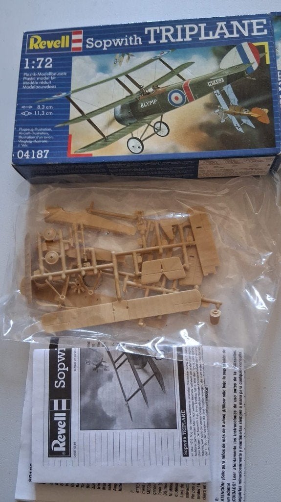 06 Revell Sopwitch triplane 1:72, Verzenden, Zo goed als nieuw, Vliegtuig, Revell