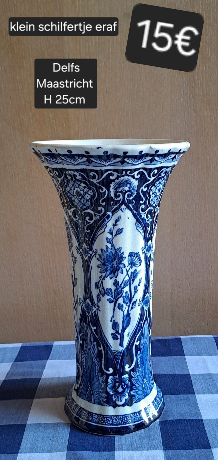 Delfs blauw vaas, Antiek en Kunst, Ophalen of Verzenden