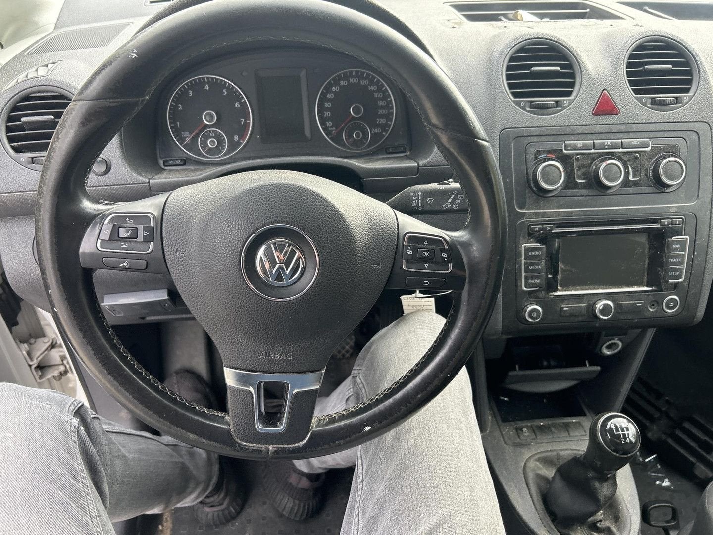 Volkswagen Caddy 2.0 Ecofuel Maxi | € 2.999,- NETTO! | MOTOR, Autos, Achat, Entreprise, ABS, Blanc