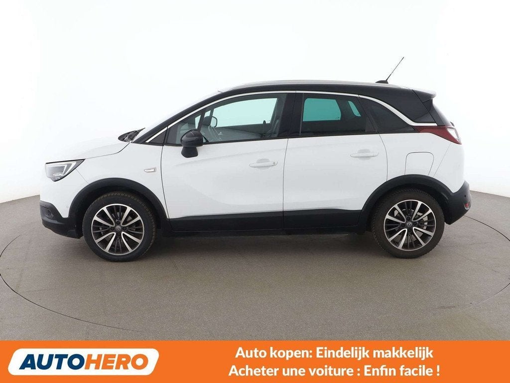 Opel Crossland X 1.2 Turbo Ultimate (bj 2019, automaat), Gebruikt, 1199 cc, Wit, 5 zetels