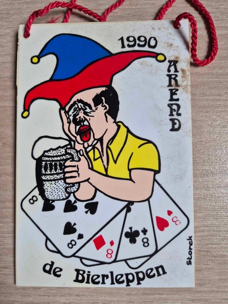 Carnaval medaille Aalst Arend De Bierleppen 1990, Ophalen of Verzenden