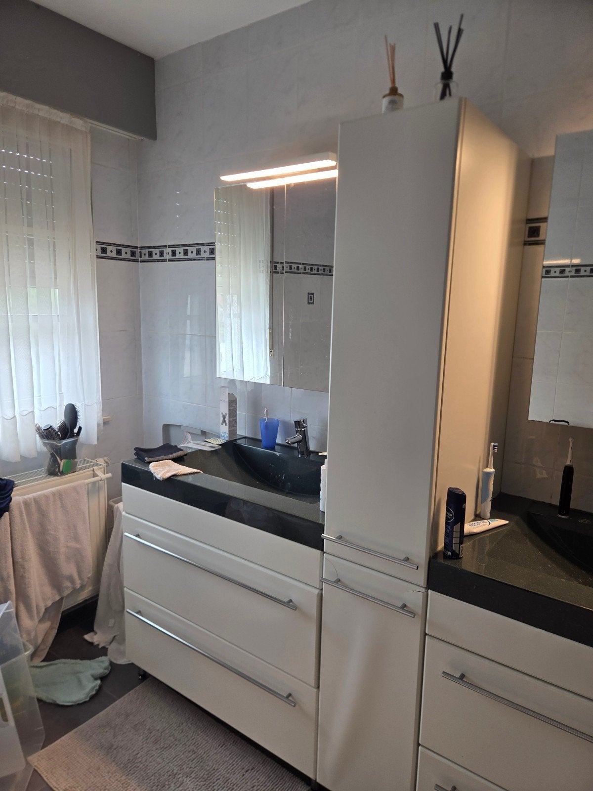 Badkamer kasten., Ophalen, Gebruikt, Wit, Kunststof