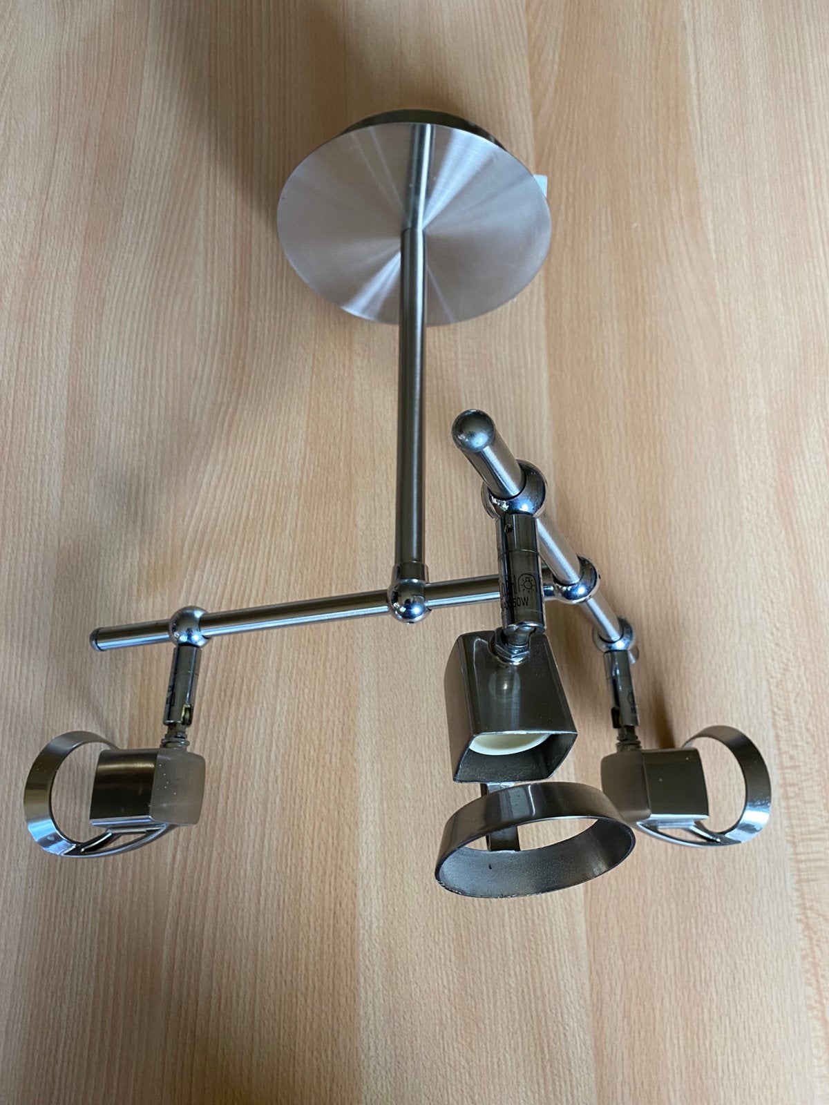 Luster, Huis en Inrichting, Lampen | Kroonluchters, Ophalen, Zo goed als nieuw, Metaal, Modern