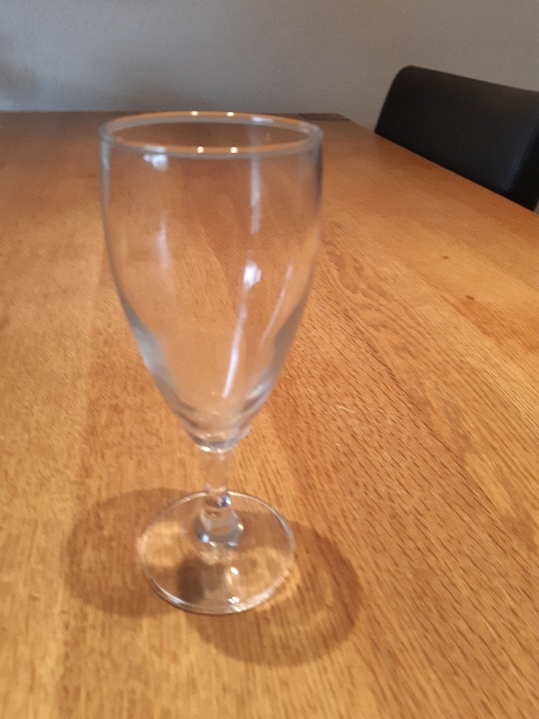 champagneglas, Ophalen of Verzenden, Zo goed als nieuw, Glas, Glas of Glazen