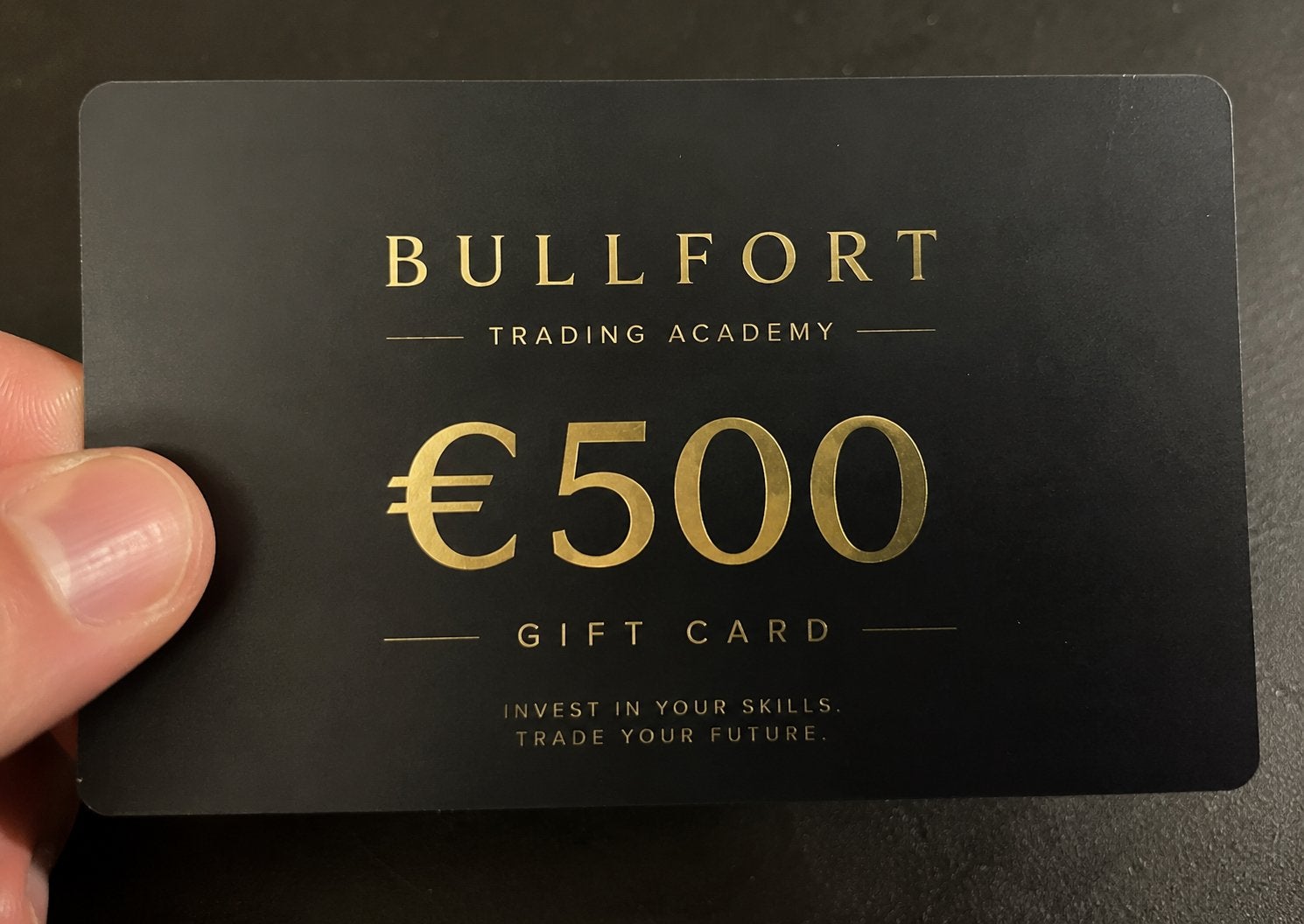 Bullfort Trading Academy Gift Card t.w.v. €500, Tickets en Kaartjes, Eén persoon, Kortingsbon, Overige typen