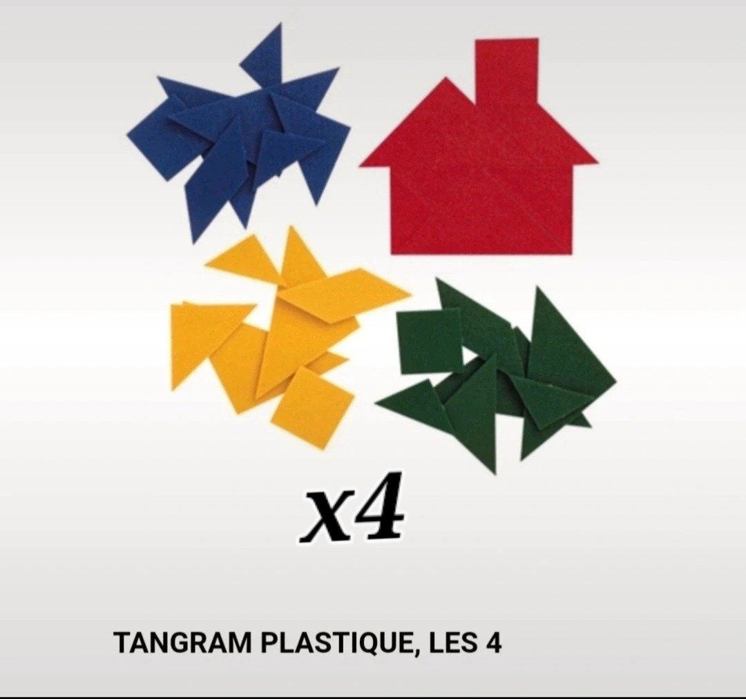 Lot de 4 Tangram pièces en plastique dur de qualité neufs, Telecommunicatie, Mobiele telefoons | Batterijen en Accu's, Ophalen of Verzenden