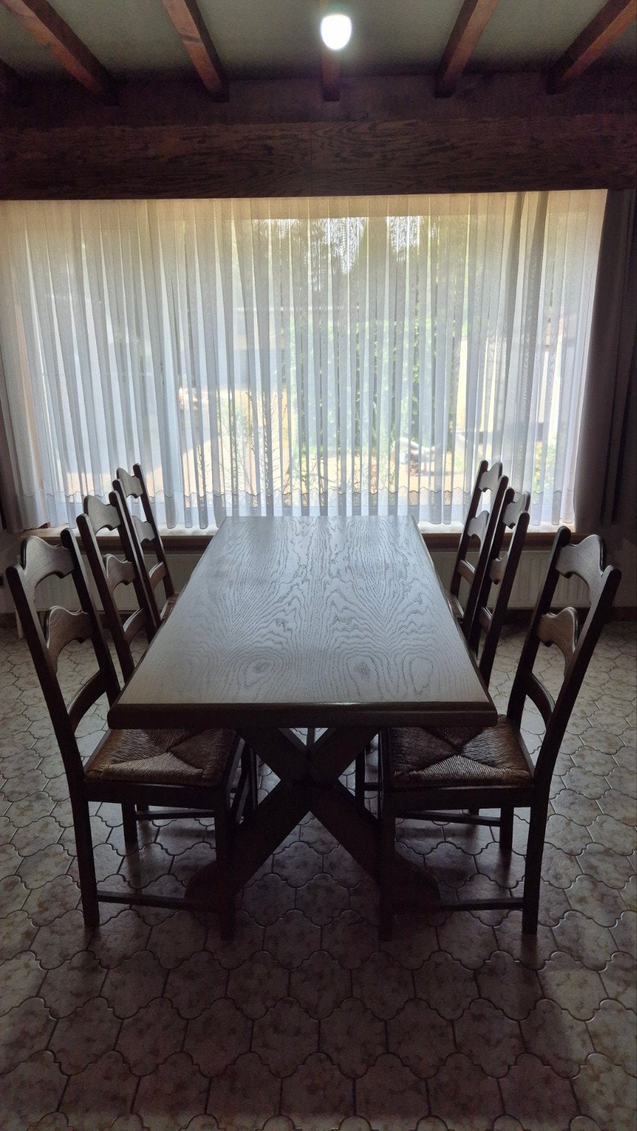 tafel met 6 stoelen, Tuin en Terras, Tuinsets en Loungesets, Ophalen