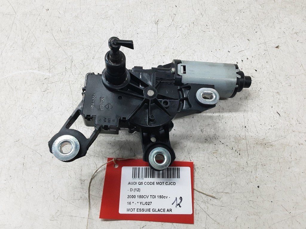 RUITENWISSERMOTOR ACHTER Audi Q5 (8RB) (8R0955711B), Gebruikt, Mevr. I. Hauben, Audi, Rue de l'Espoir 34 34
4030  GRIVEGNÉE, BE