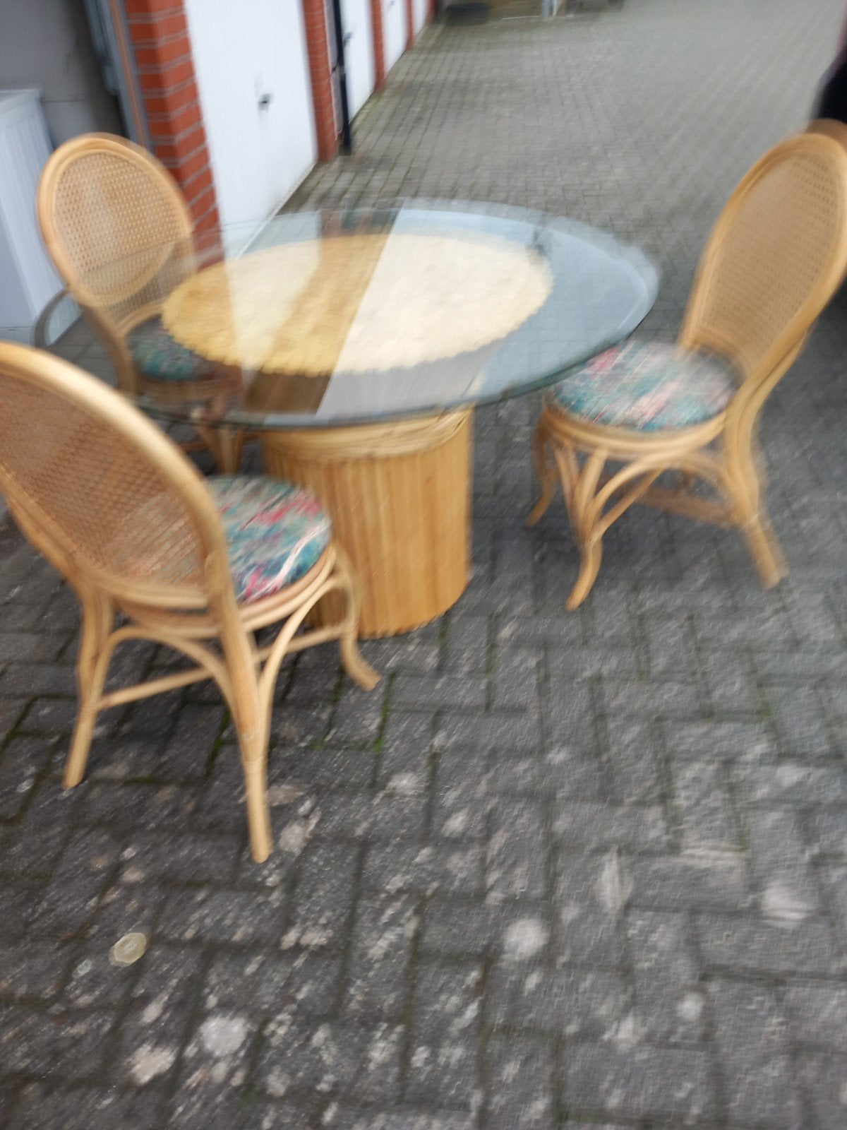 zeer pracht tuin set, Ophalen, 4 zitplaatsen, Rotan, Zo goed als nieuw