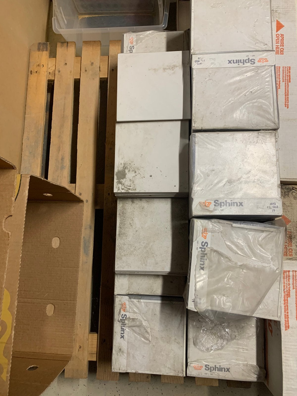 NIEUW lot witte vloertegels 1e keus Sphinx 197x197, Doe-het-zelf en Bouw, Ophalen, Keramiek, Nieuw, Minder dan 20 cm