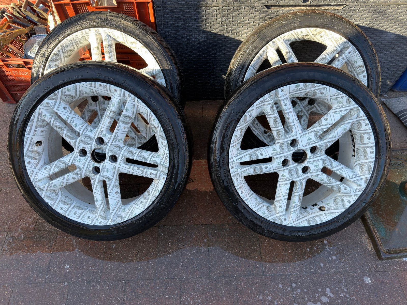 4x100 velgen momo, Auto-onderdelen, Ophalen, Banden en Velgen, 17 inch, Gebruikt