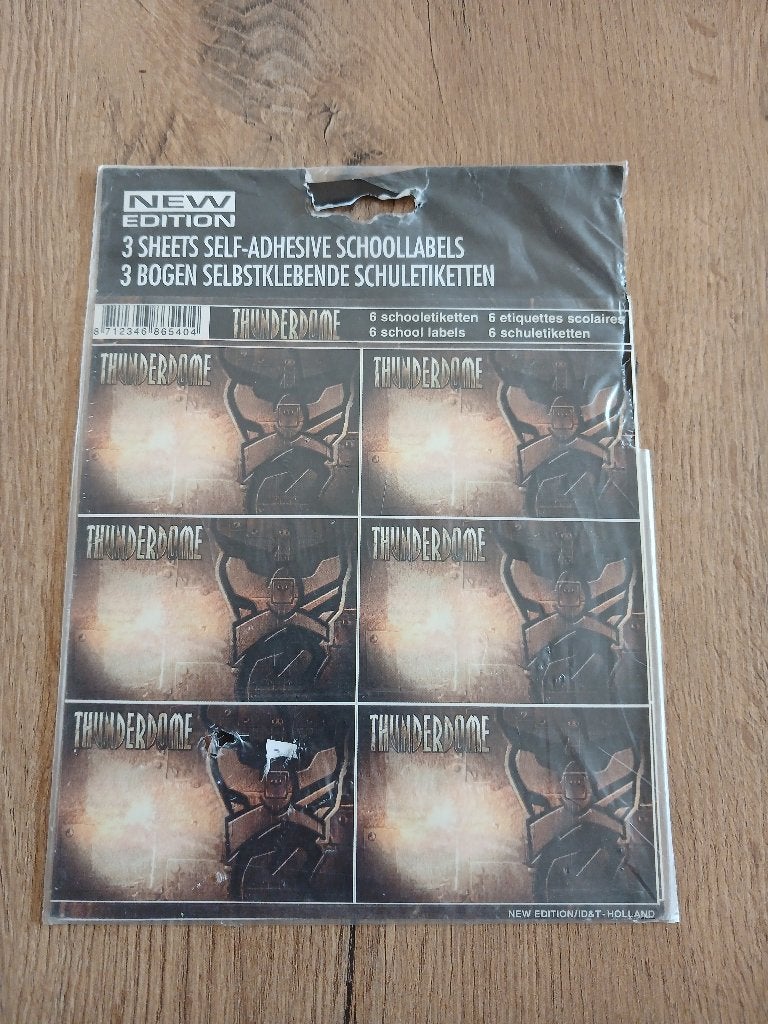 Originele Thunderdome Schooletiketten 90s, Collections, Envoi