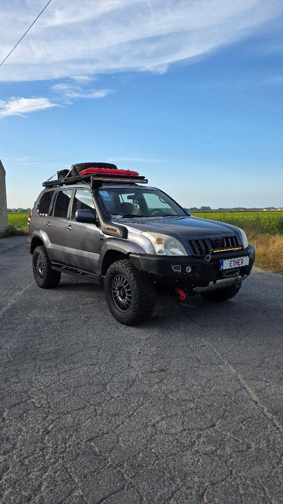 Toyota Landcruiser 120 / Lichte vracht, Auto's, Toyota, Zwart, 4 cilinders, Blauw, Leder en Stof