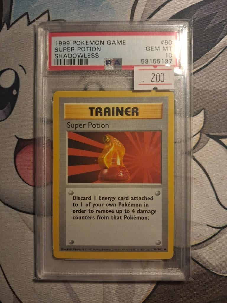 Super Potion schadowless #90 Psa 10, Verzamelen, Automaten | Gokkasten en Fruitautomaten, Ophalen of Verzenden