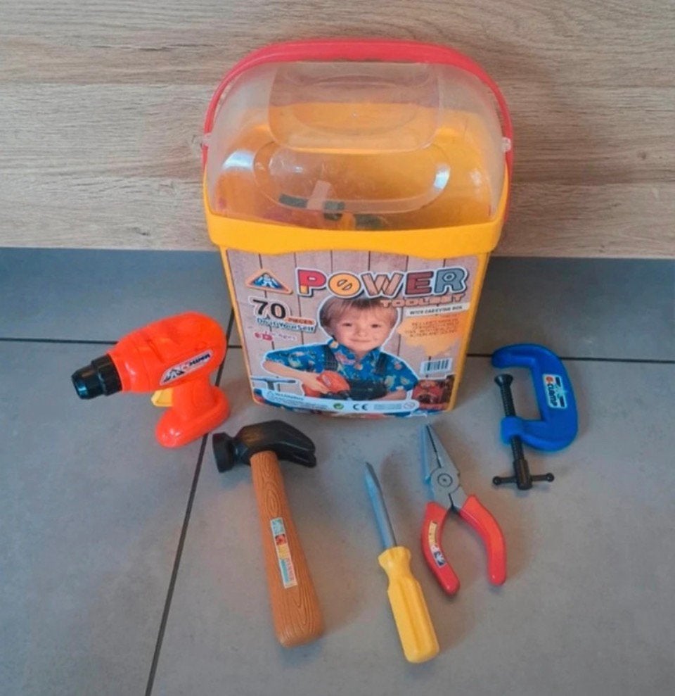Powel Toolset gereedschapskoffer, Kinderen en Baby's, Ophalen, Zo goed als nieuw