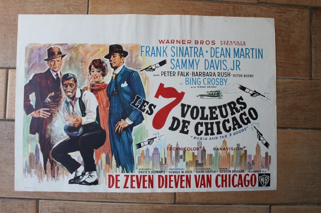 filmaffiche Dean Martin Robin and the 7 Hoods filmposter, Verzamelen, Rechthoekig Liggend, Ophalen of Verzenden, Zo goed als nieuw