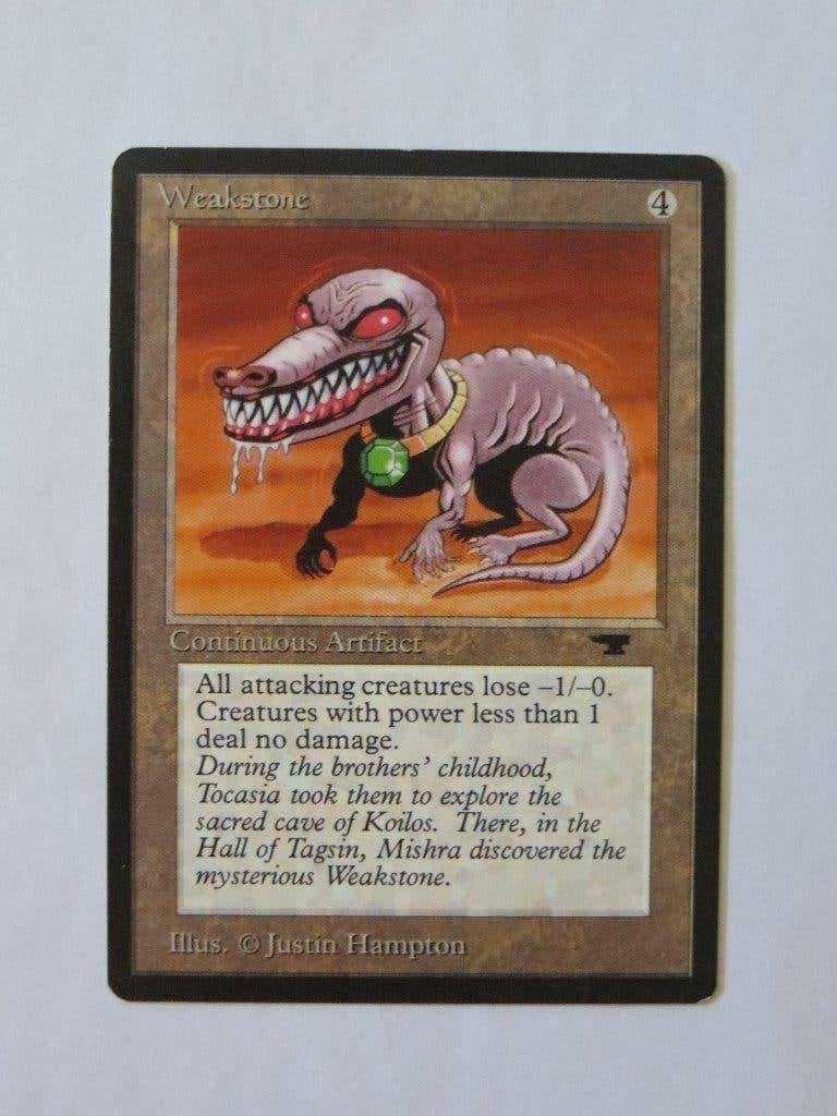 Weakstone (Magic The Gathering Antiquities), Hobby en Vrije tijd, Verzamelkaartspellen | Magic the Gathering, Ophalen of Verzenden