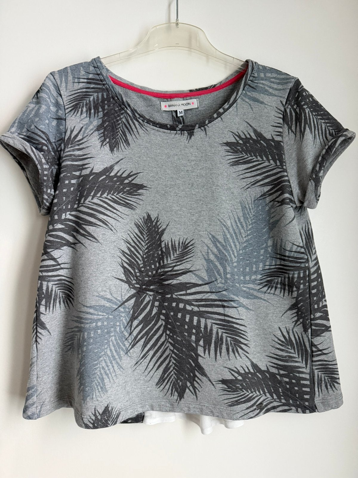 T-shirt BANANA MOON, Manches courtes, Taille 38/40 (M), Gris, Enlèvement