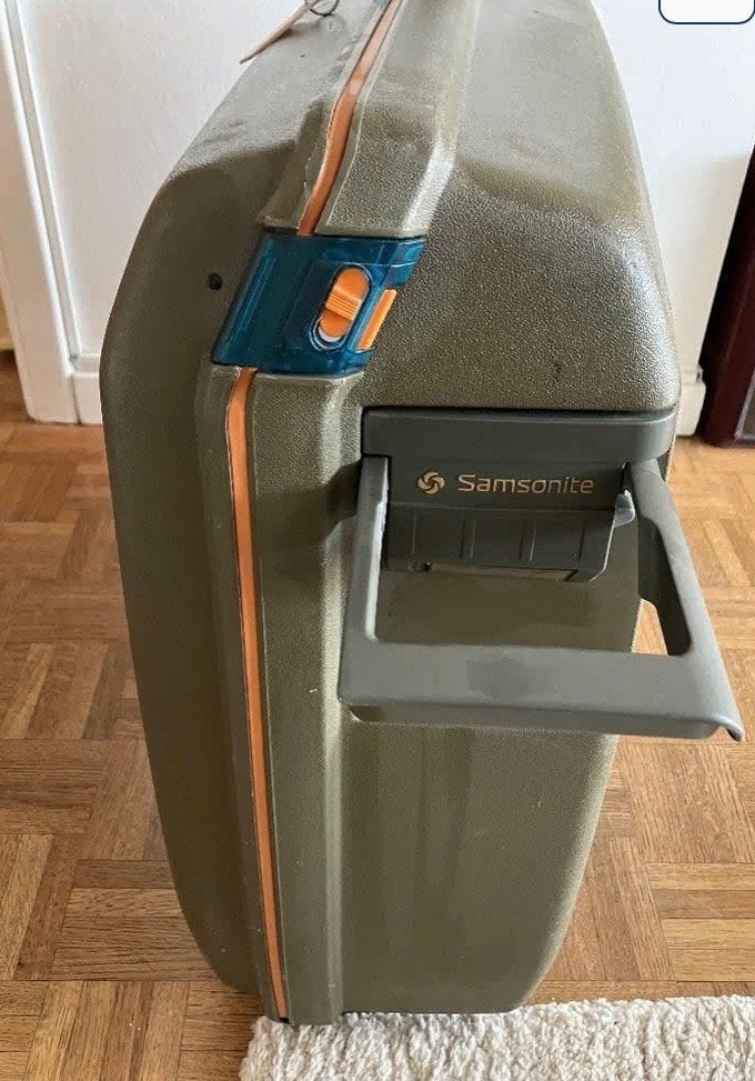 Valise Samsonite, Gebruikt, Hard kunststof, 70 cm of meer, 55 cm of meer