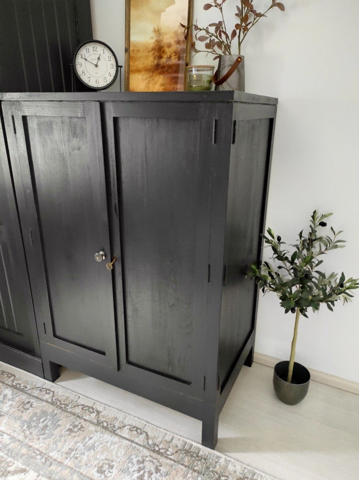 Rive Blue Teakhouten tv Kast/ linnenkast, Maison & Meubles, Teck, Comme neuf, Enlèvement, 50 à 100 cm