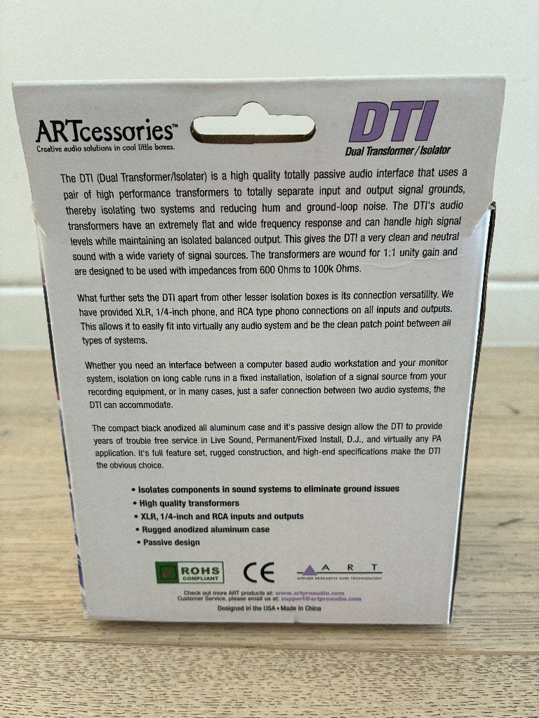 ART DTI Passieve DI-Box & bromfilter (Nieuw in verpakking), Audio, Tv en Foto, Ophalen of Verzenden, Nieuw, Audio