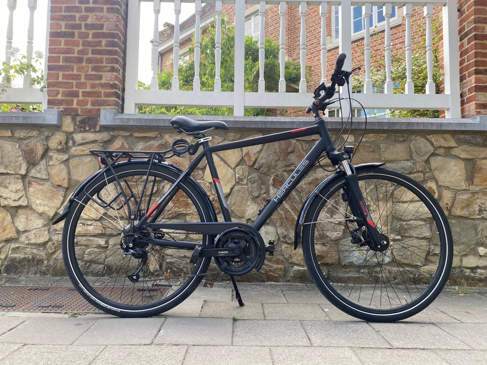 Hercules Trekking herenfiets (maat 56) in uitstekende staat, Versnellingen, Zo goed als nieuw, 57 tot 61 cm, Schijfrem