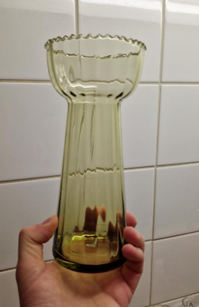 Vase à bulbe / jacinthe - Verrerie Doyen, vers 1960, Enlèvement