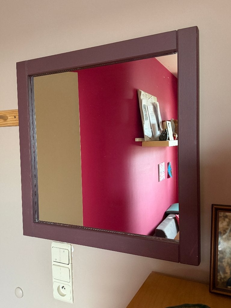 Spiegel, Ophalen, Gebruikt, Vierkant, Minder dan 100 cm